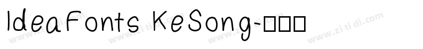 IdeaFonts KeSong字体转换